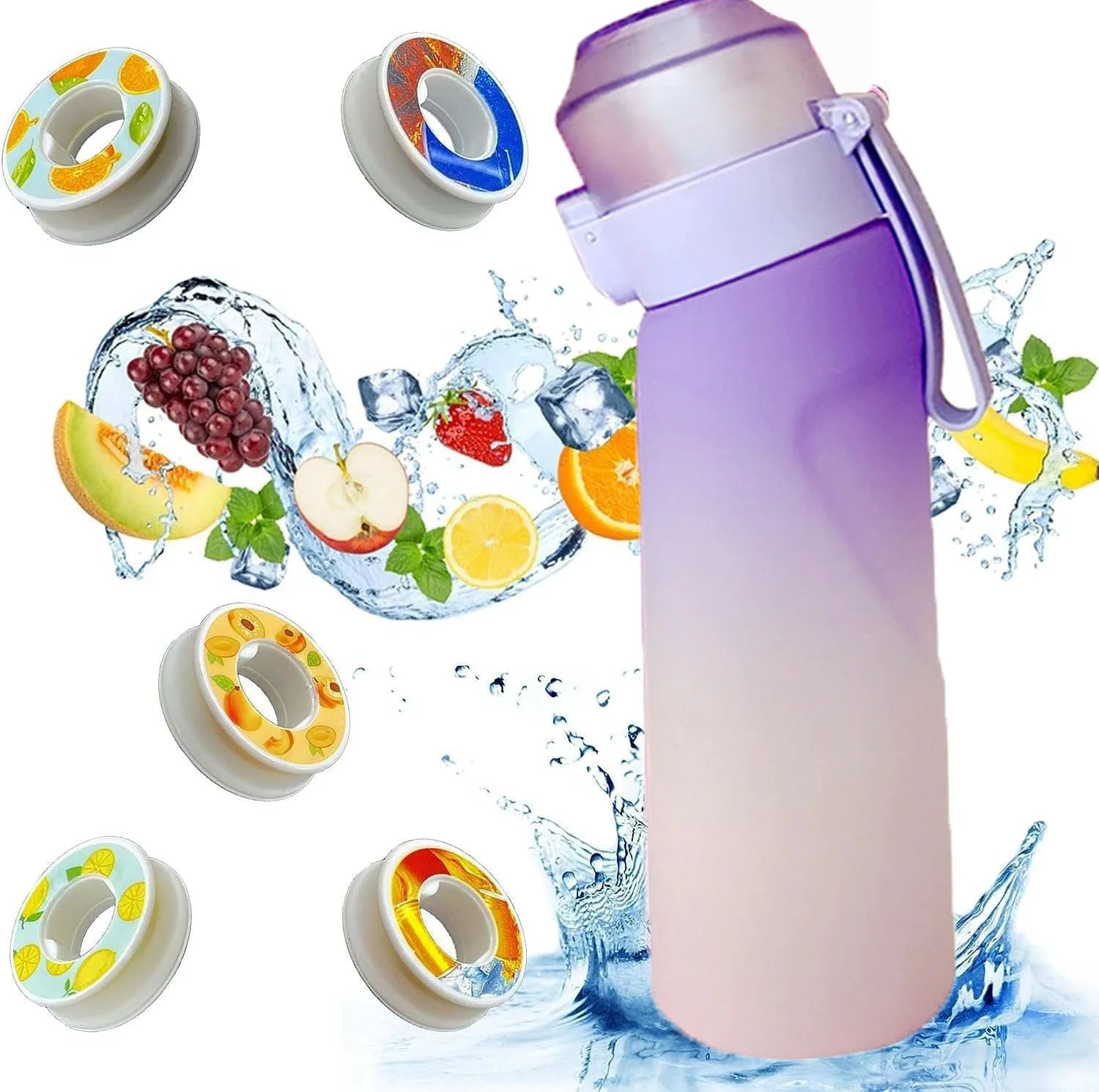Botella de Agua Inteligente con Sistema de Frutos y Aroma