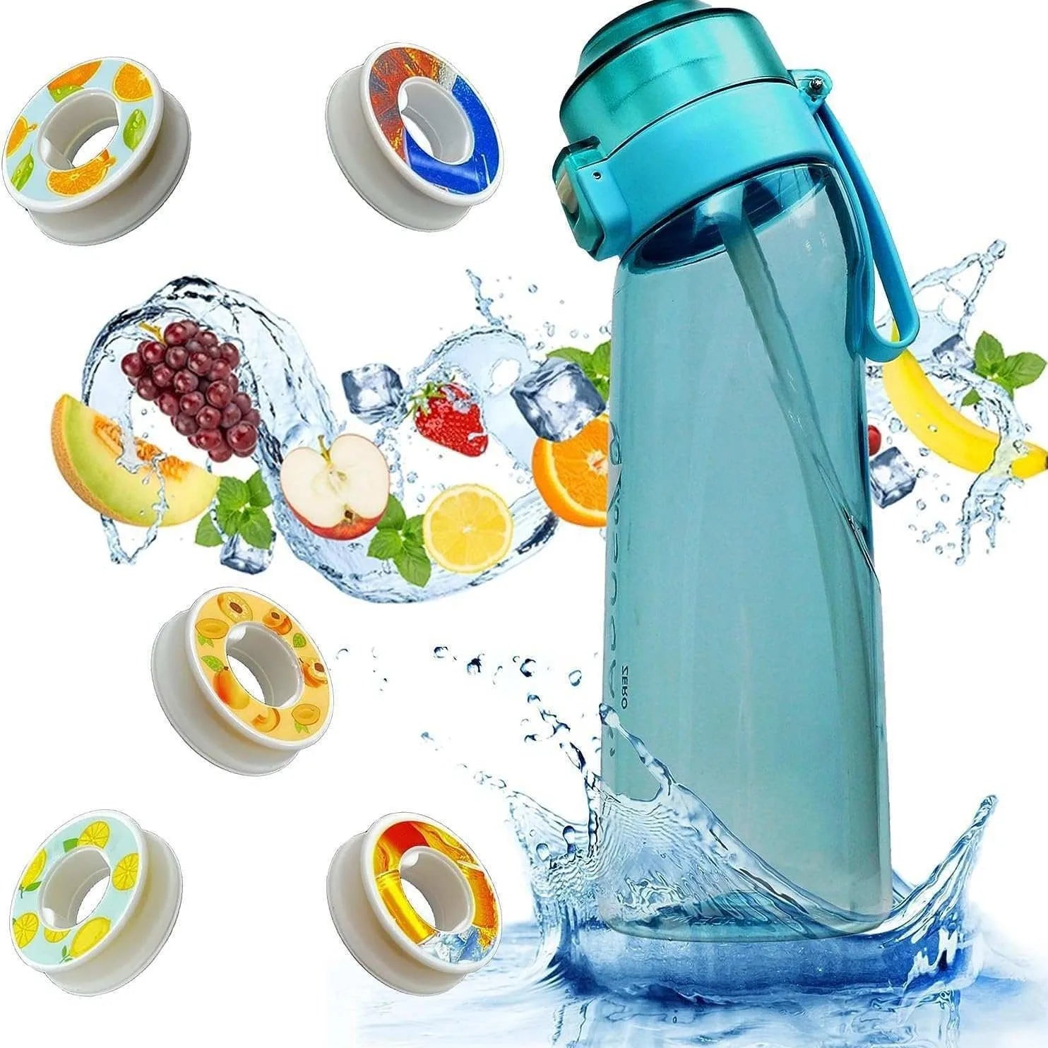 Botella de Agua Inteligente con Sistema de Frutos y Aroma