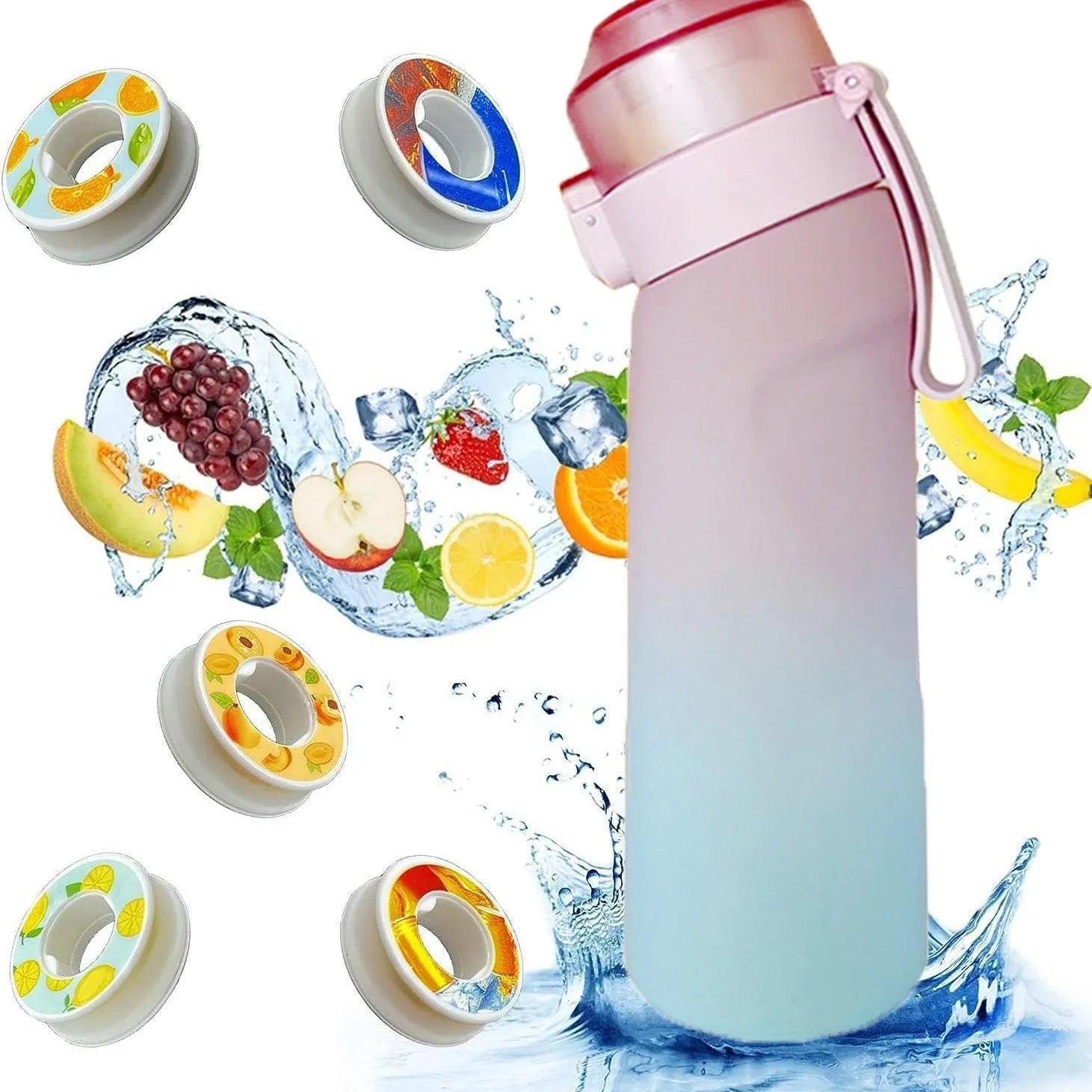 Botella de Agua Inteligente con Sistema de Frutos y Aroma