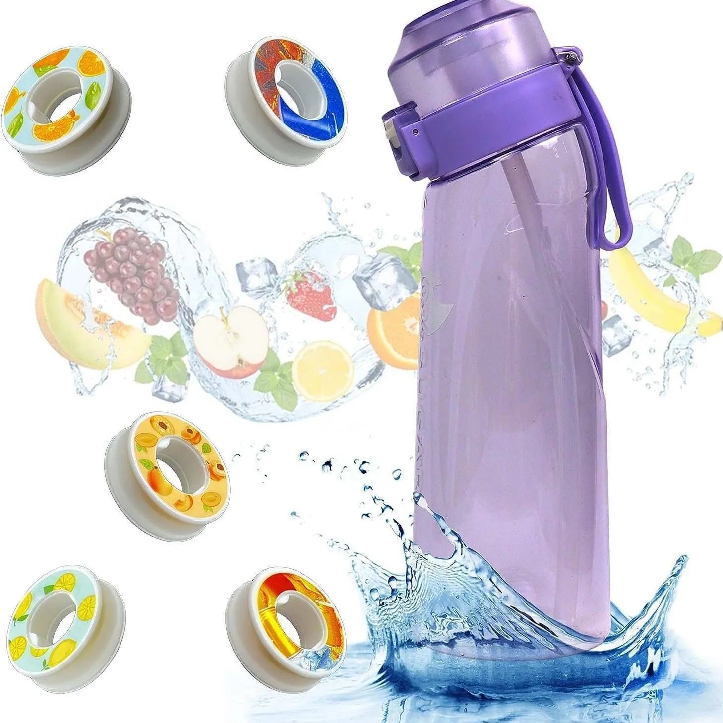 Botella de Agua Inteligente con Sistema de Frutos y Aroma