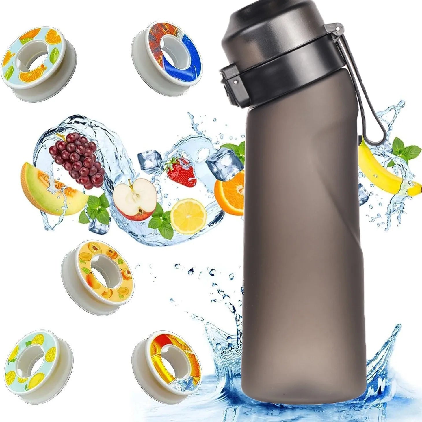 Botella de Agua Inteligente con Sistema de Frutos y Aroma