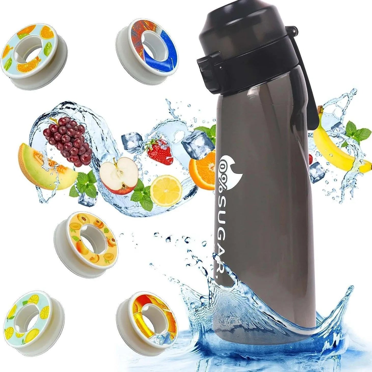 Botella de Agua Inteligente con Sistema de Frutos y Aroma
