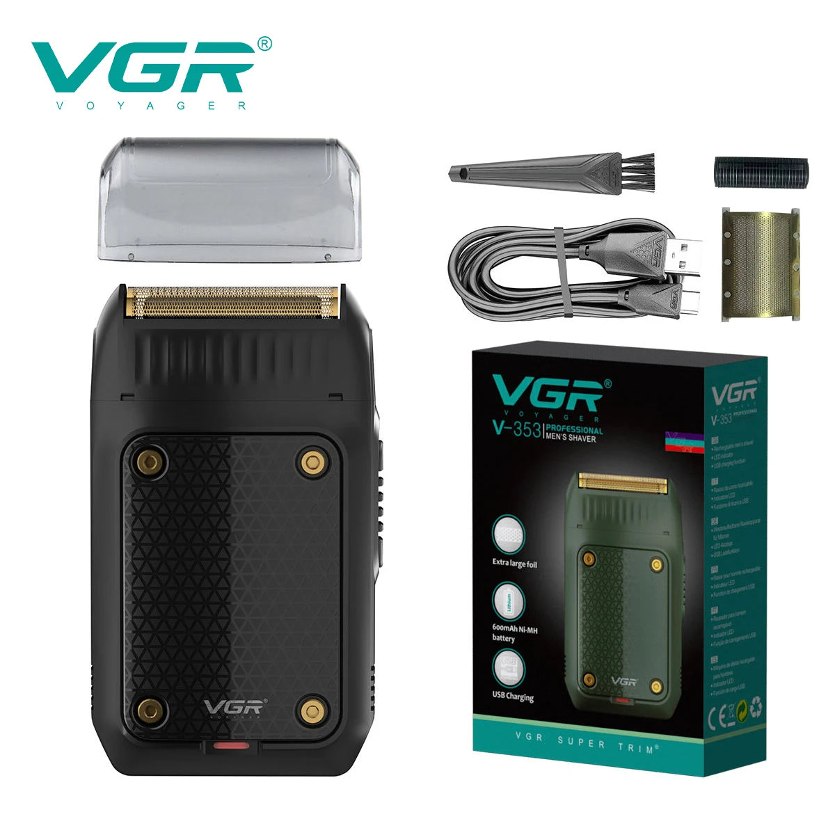 Rasuradora Eléctrica Portátil VGR V-353 para Hombre