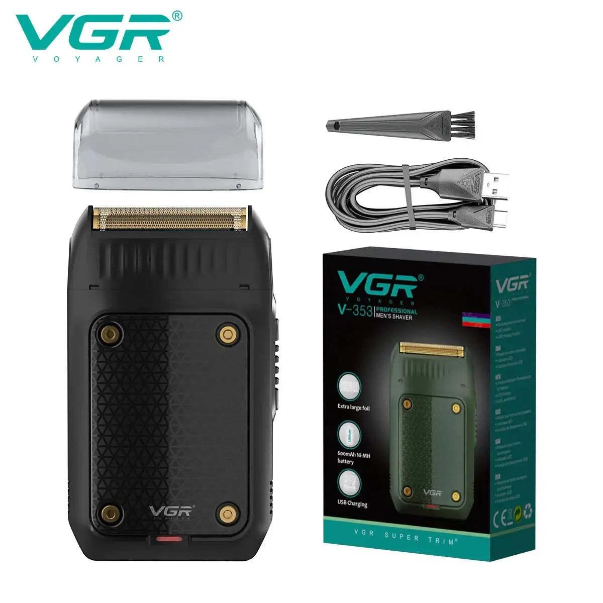 Rasuradora Eléctrica Portátil VGR V-353 para Hombre