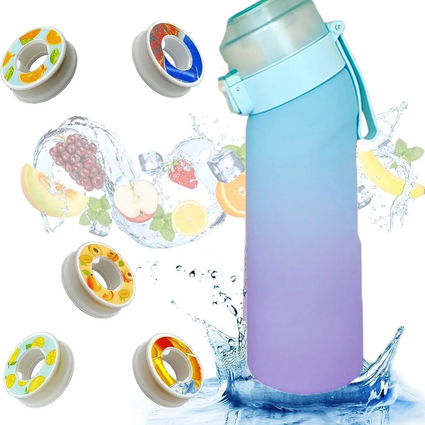 Botella de Agua Inteligente con Sistema de Frutos y Aroma