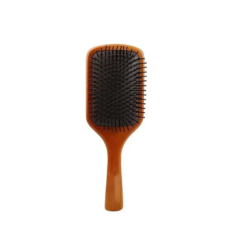Cepillo de Madera para Masaje Capilar y Desenredar