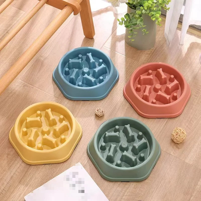 Plato de Alimentación Lenta Antiahogo para Mascotas - Comedero Saludable Slow Feeder